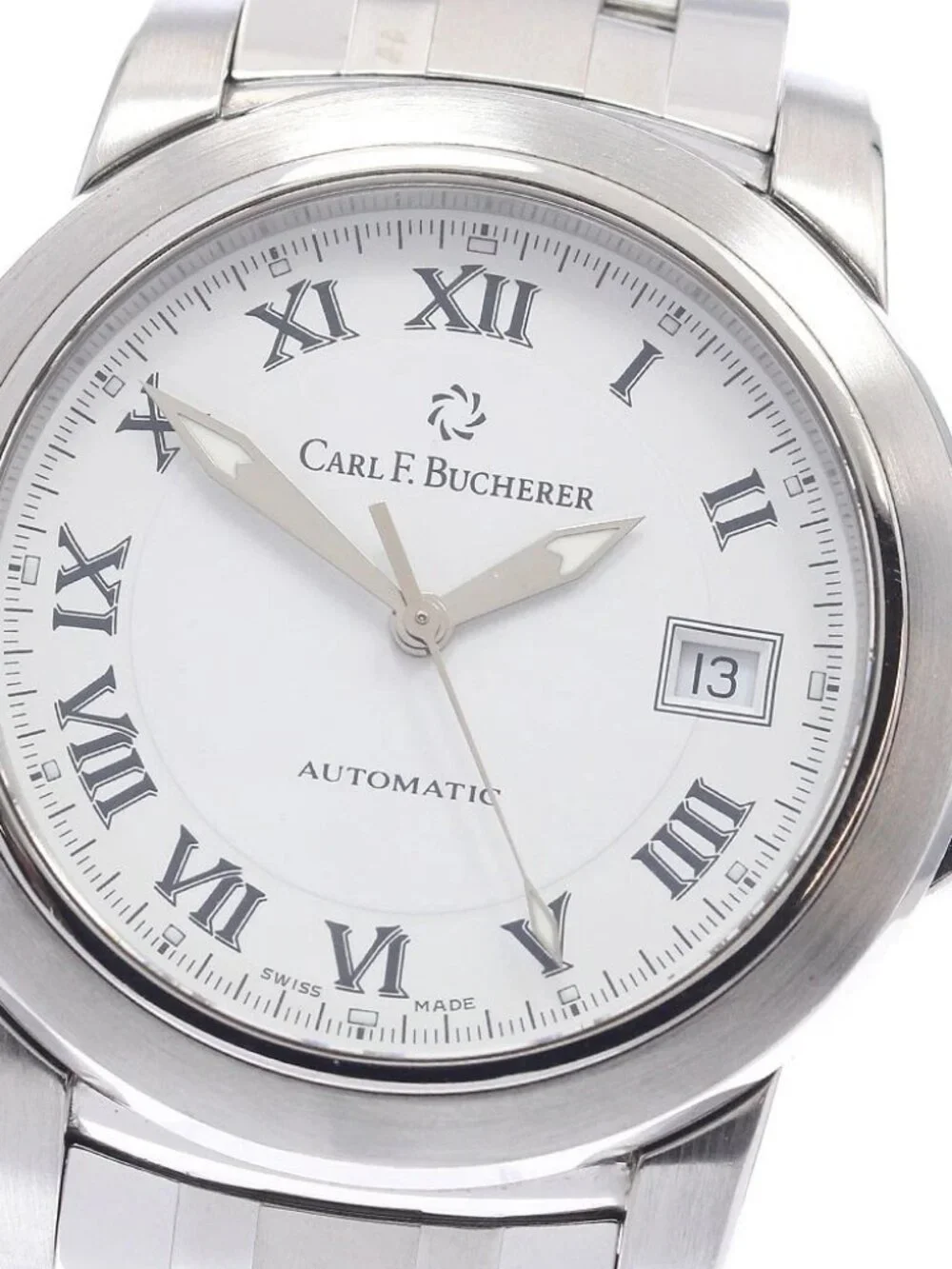 CARL F.BUCHERER Patravi 10617.08A Date Silver Dial Automatic Men's Watch_963354